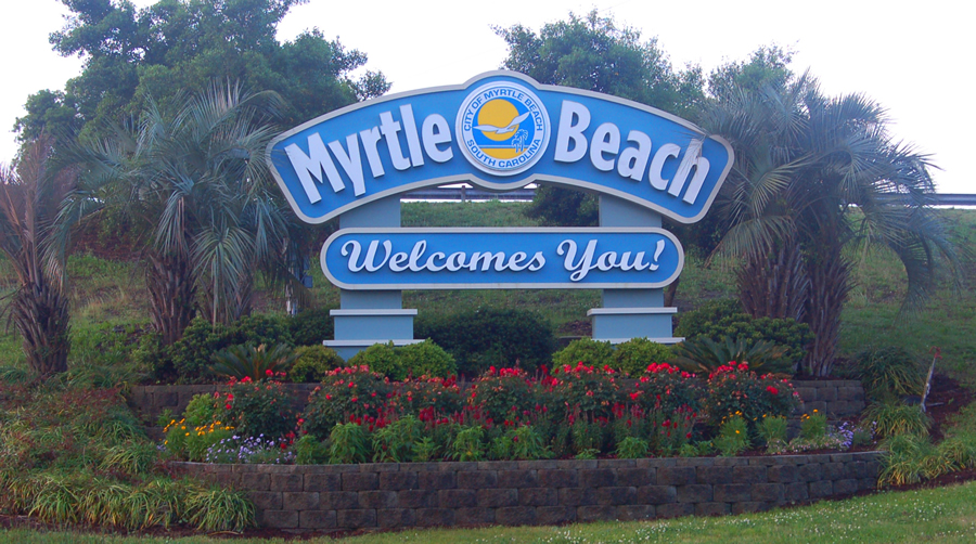 Welcome Sign Myrtle Beach